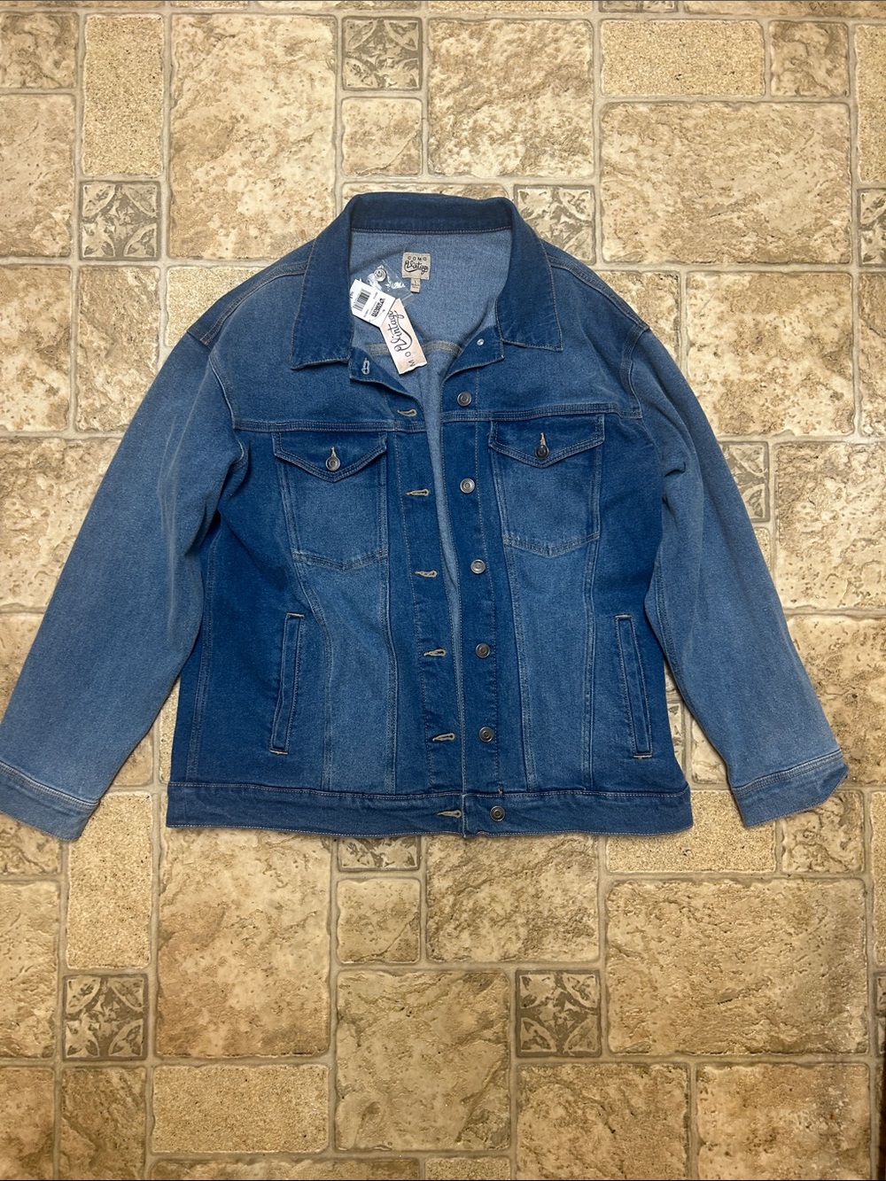 Como Vintage oversized denim jacket NWT